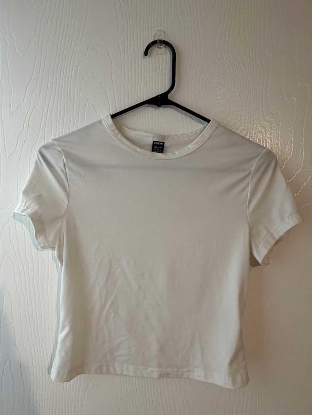 SHEIN White Crewneck Short Sleeve Tee
